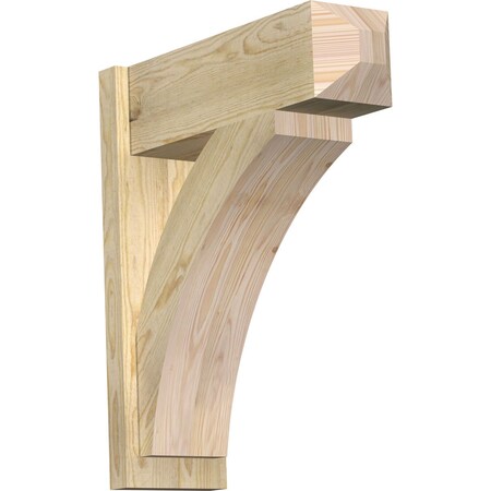 Ekena Millwork Thorton Rough Sawn Craftsman Outlooker, Douglas Fir, 8"W x 24"D x 28"H OUT08X24X28THR04RDF
